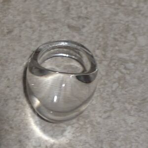 Lalique Crystal Dome Ring